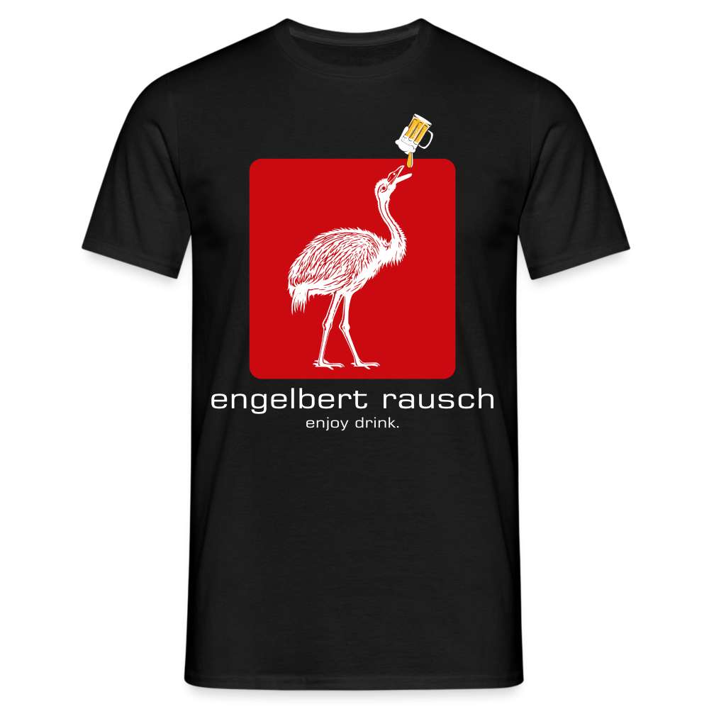 Engelbert Rausch T-Shirt Lustiges Parodie Bier Geschenk T-Shirt - Schwarz