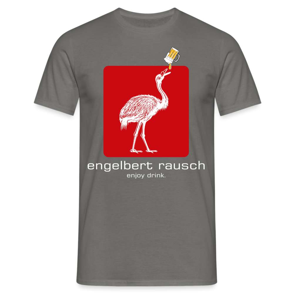 Engelbert Rausch T-Shirt Lustiges Parodie Bier Geschenk T-Shirt - Graphit