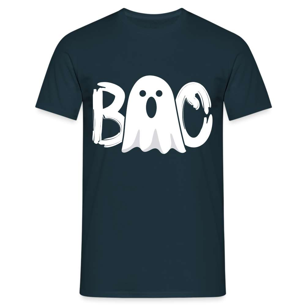 Halloween Kostüm - BOO Geist - Lustiges Halloween T-Shirt - Navy