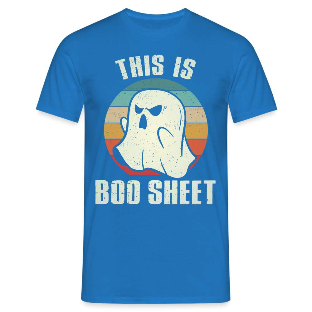 Halloween Kostüm - BOO SHEET- Lustiges Halloween T-Shirt - Royalblau