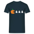 Halloween - Retro Gaming - Pixel Game - Pac Game Geschenk T-Shirt - Navy