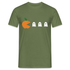 Halloween - Retro Gaming - Pixel Game - Pac Game Geschenk T-Shirt - Militärgrün