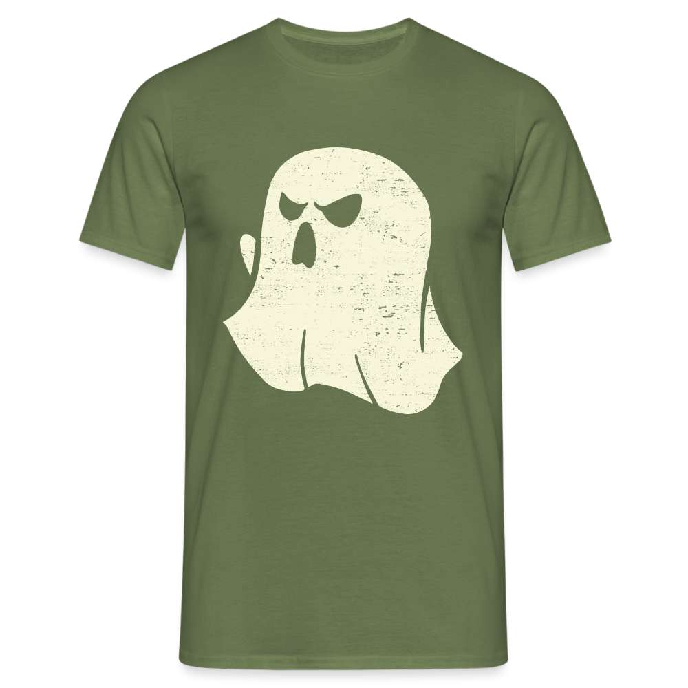 Halloween Bettlaken Geist - Lustiges Halloween Kostüm T-Shirt - Militärgrün