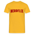 Nerdflix Lustiges Nerd Computer Freak Geschenk T-Shirt - Gelb