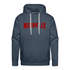 Nerdflix Lustiges Nerd Computer Freak Geschenk Premium Hoodie - Jeansblau