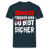 Halloween Shirt - Zombies fressen Hirn - Du bist sicher Lustiges T-Shirt - Navy