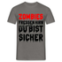 Halloween Shirt - Zombies fressen Hirn - Du bist sicher Lustiges T-Shirt - Graphit