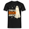 Halloween Kostüm - Boo Sheet - Lustiges T-Shirt - Schwarz