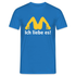 MC Donalds Parodie - Ich liebe es Lustiges T-Shirt - Royalblau