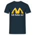 MC Donalds Parodie - Ich liebe es Lustiges T-Shirt - Navy