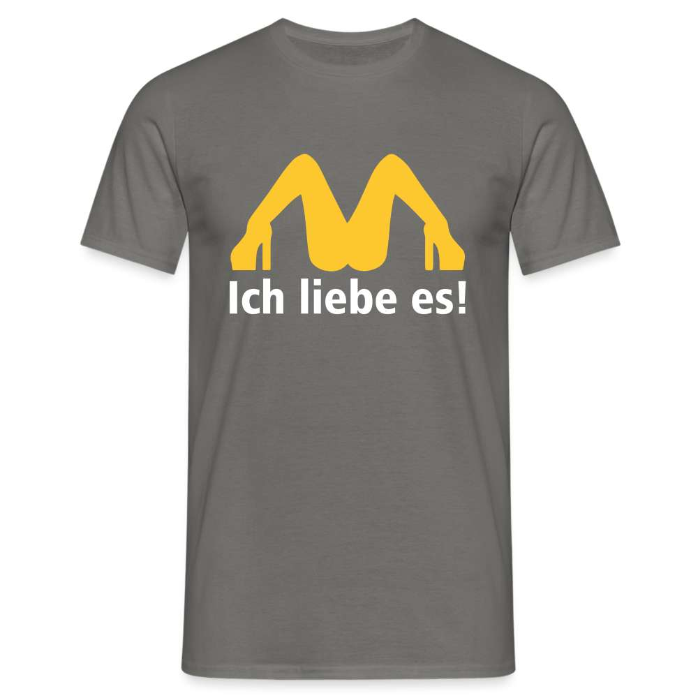 MC Donalds Parodie - Ich liebe es Lustiges T-Shirt - Graphit