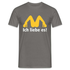 MC Donalds Parodie - Ich liebe es Lustiges T-Shirt - Graphit