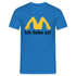 MC Donalds Parodie - Ich liebe es Lustiges T-Shirt - Royalblau