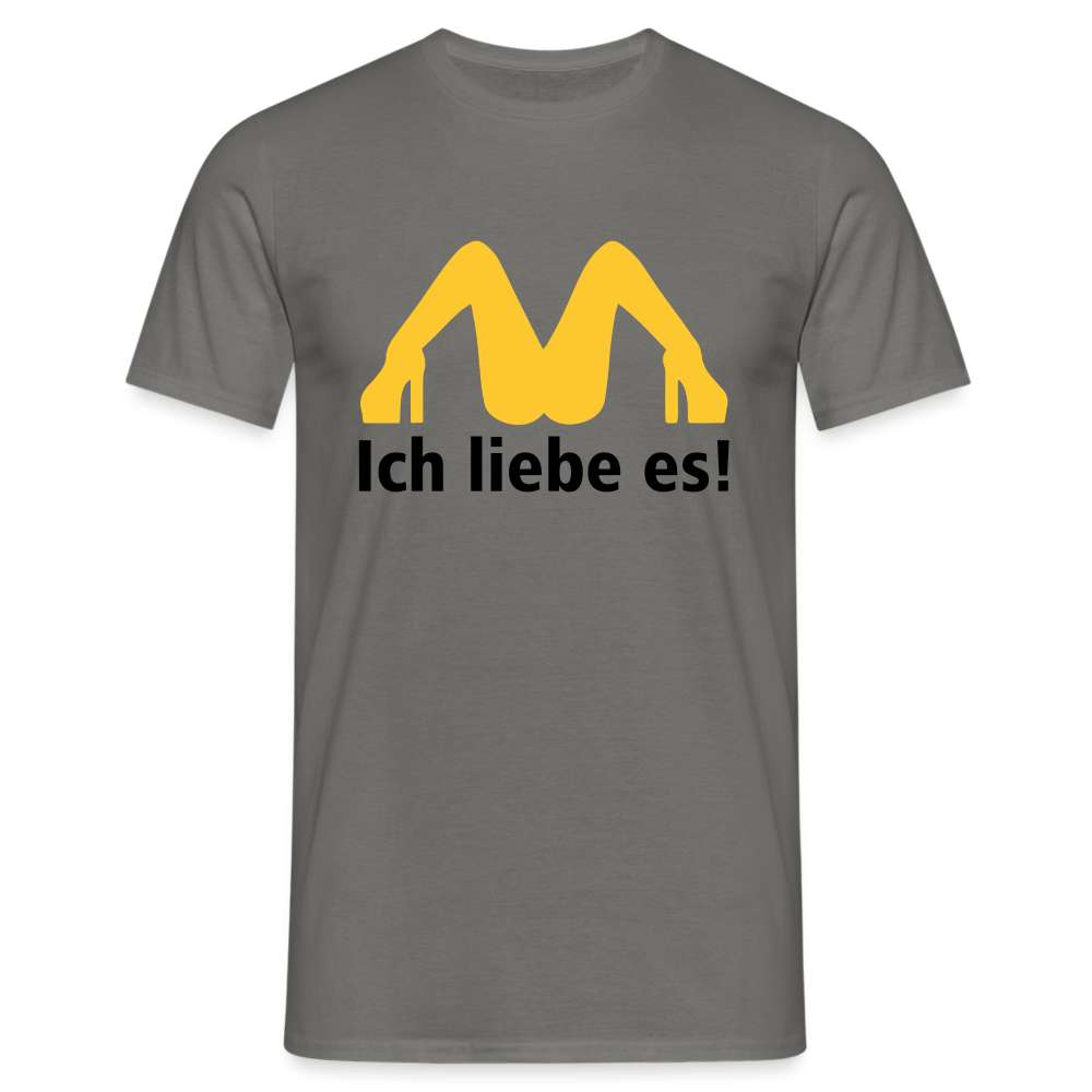 MC Donalds Parodie - Ich liebe es Lustiges T-Shirt - Graphit