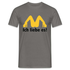 MC Donalds Parodie - Ich liebe es Lustiges T-Shirt - Graphit