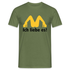 MC Donalds Parodie - Ich liebe es Lustiges T-Shirt - Militärgrün