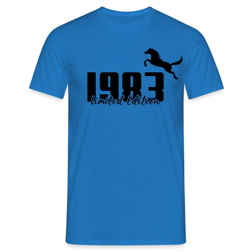 40. Geburtstag Pferdeliebhaber 1983 Limited Edition Geschenk T-Shirt - Royalblau