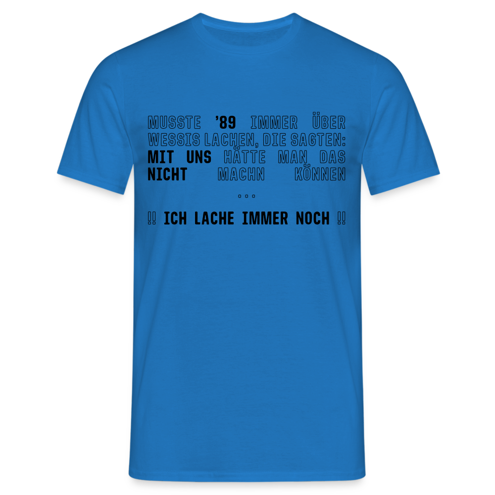 Lustiger Spruch für Ossis T-Shirt - Royalblau