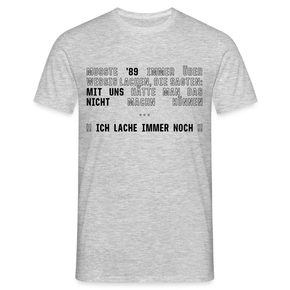 Lustiger Spruch für Ossis T-Shirt - Grau meliert