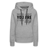 YOU ARE enough - Motivierender Spruch Frauen Premium Hoodie - Grau meliert