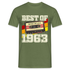 60. Geburtstag Retro Kassette Best of 1963 Geschenk T-Shirt - Militärgrün