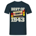 80. Geburtstag Retro Kassette Best of 1943 Geschenk T-Shirt - Navy