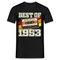 70. Geburtstag Retro Kassette Best of 1953 Geschenk T-Shirt - Schwarz