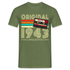 80. Geburtstag Jahrgang 1943 Retro Kassette 80s Limited Edition Geschenk T-Shirt - Militärgrün