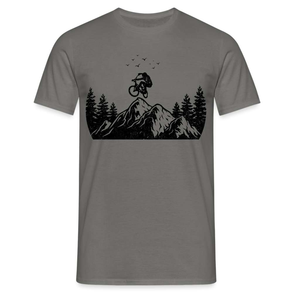 Berge Mountainbike Downhill T-Shirt - Graphit