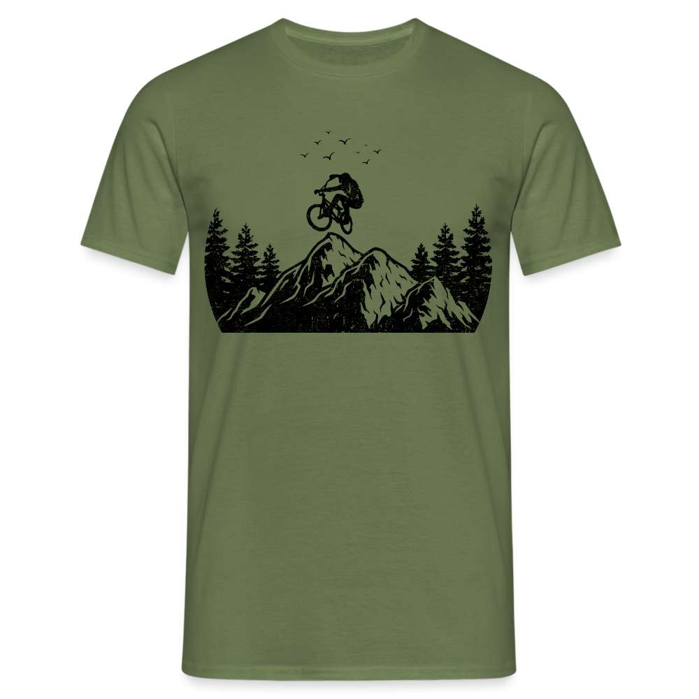 Berge Mountainbike Downhill T-Shirt - Militärgrün