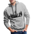 Berge Mountainbike Downhill Herren Premium Hoodie - Grau meliert