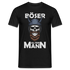 Wikinger Totenkopf Böser Alter Mann T-Shirt - Schwarz