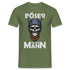 Wikinger Totenkopf Böser Alter Mann T-Shirt - Militärgrün