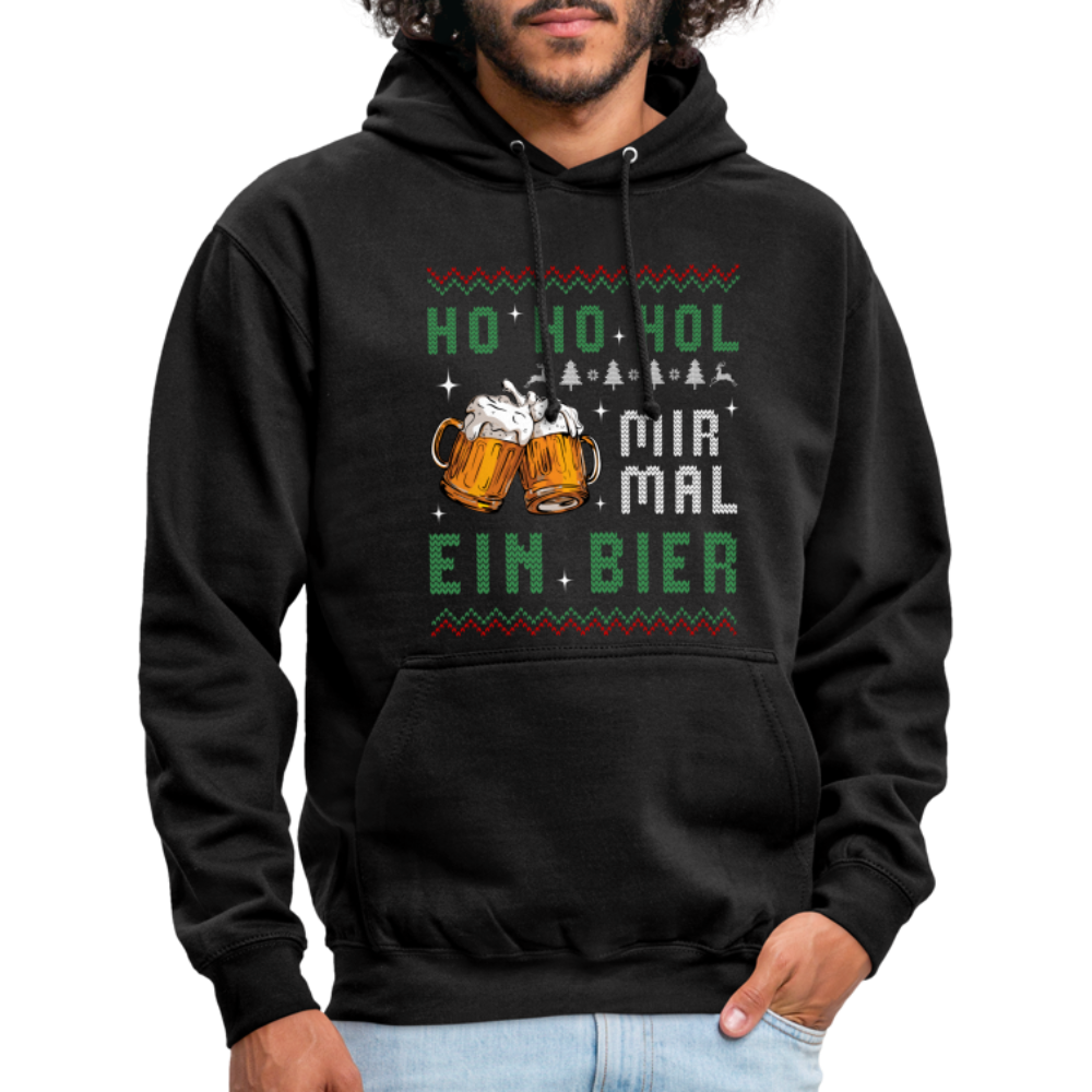 Lustig Weihnachtsoutfit Ugly Christmas Sweater Weihnachts Unisex Hoodie - Schwarz