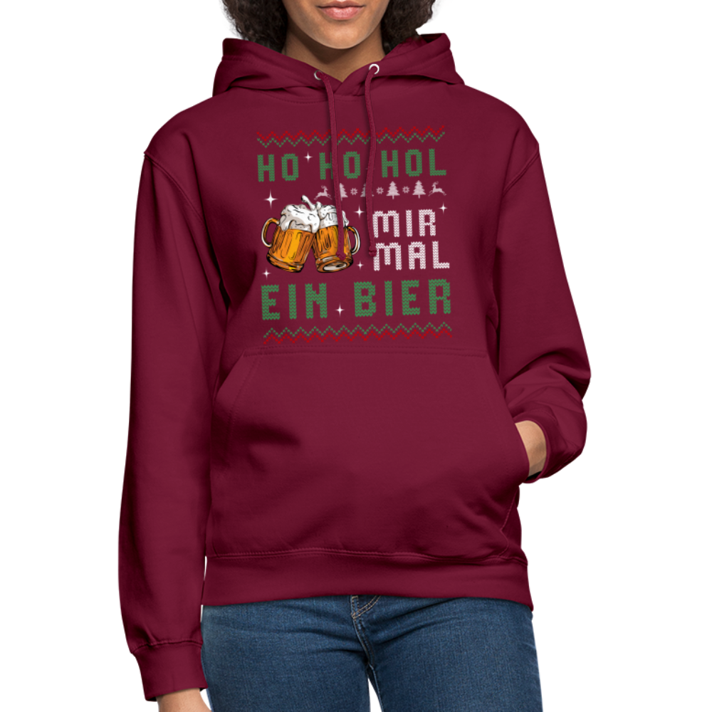 Lustig Weihnachtsoutfit Ugly Christmas Sweater Weihnachts Unisex Hoodie - Bordeaux