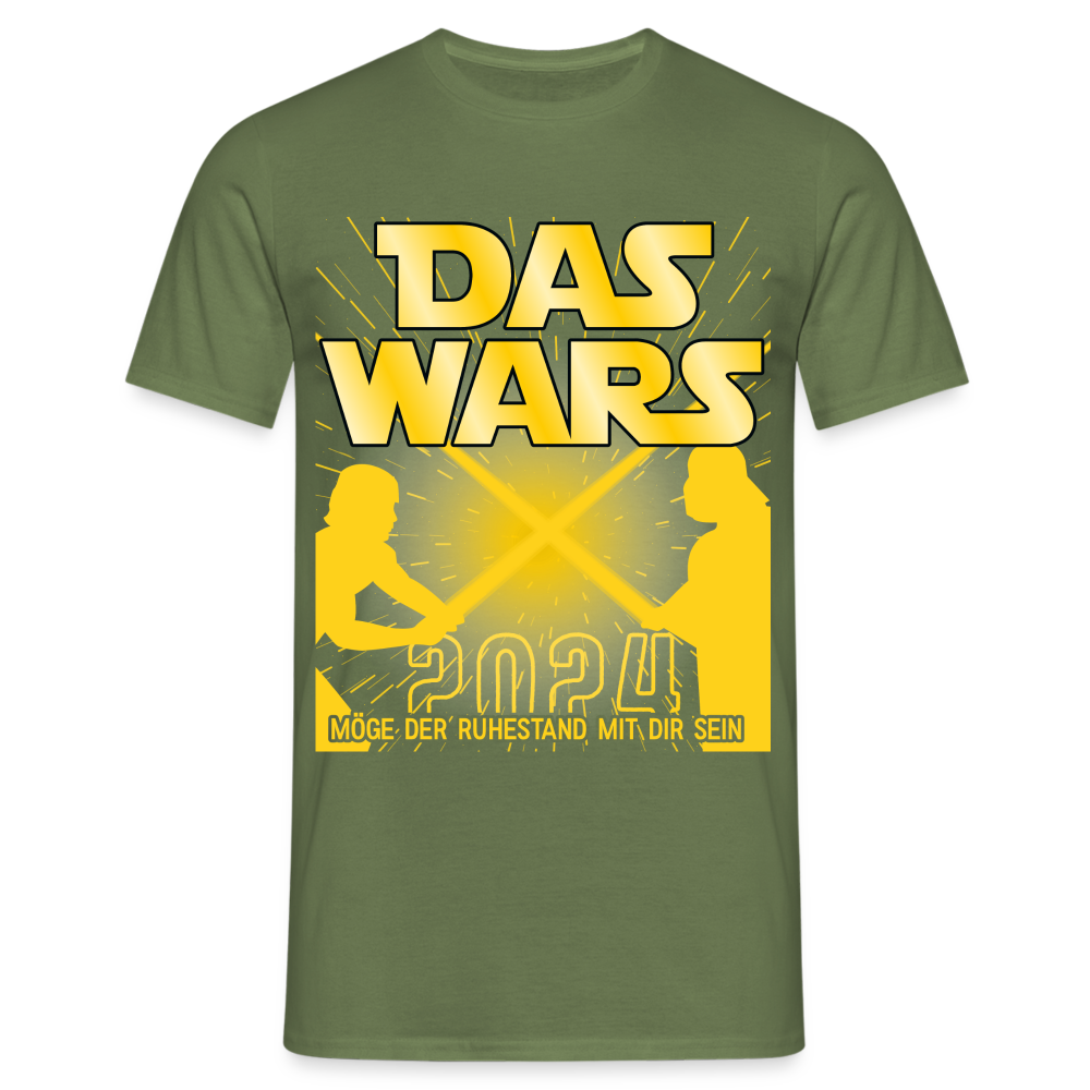 Rente 2024 - DAS WARS - Möge der Ruhestand mit dir sein Geschenk T-Shirt - Militärgrün