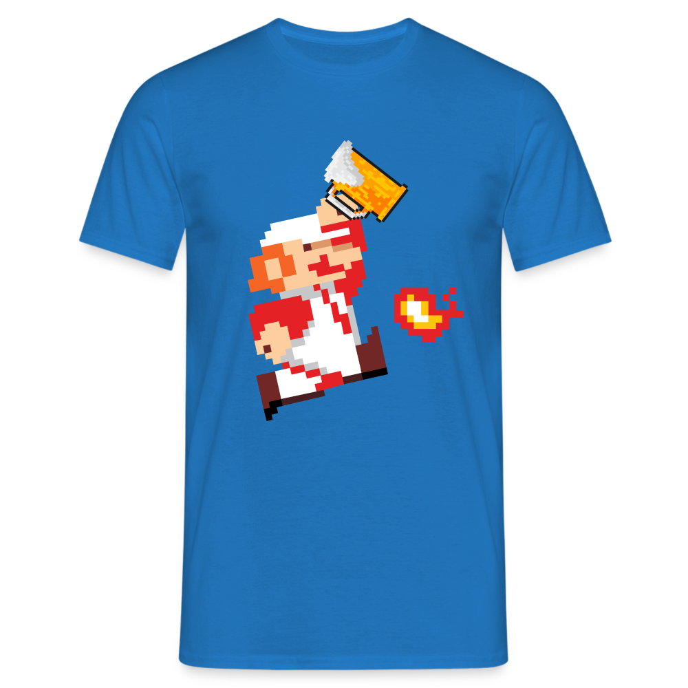 Super Mario Bier Retro Gaming Lustiges T-Shirt - Royalblau
