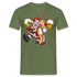 Santa Rentier Bier - Lustiges Weihnachts T-Shirt - Militärgrün