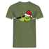 Weihnachten Grinch Mittelfinger Lustiges Weihnachts Geschenk T-Shirt - Militärgrün