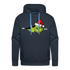 Weihnachten Grinch Mittelfinger Lustiger Weihnachts Geschenk Premium Hoodie - Navy