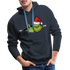 Weihnachten Grinch Mittelfinger Lustiger Weihnachts Geschenk Premium Hoodie - Navy