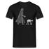 Darth Vader geht Gassi mit AT-AT Lustiges T-Shirt - Schwarz