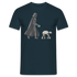 Darth Vader geht Gassi mit AT-AT Lustiges T-Shirt - Navy