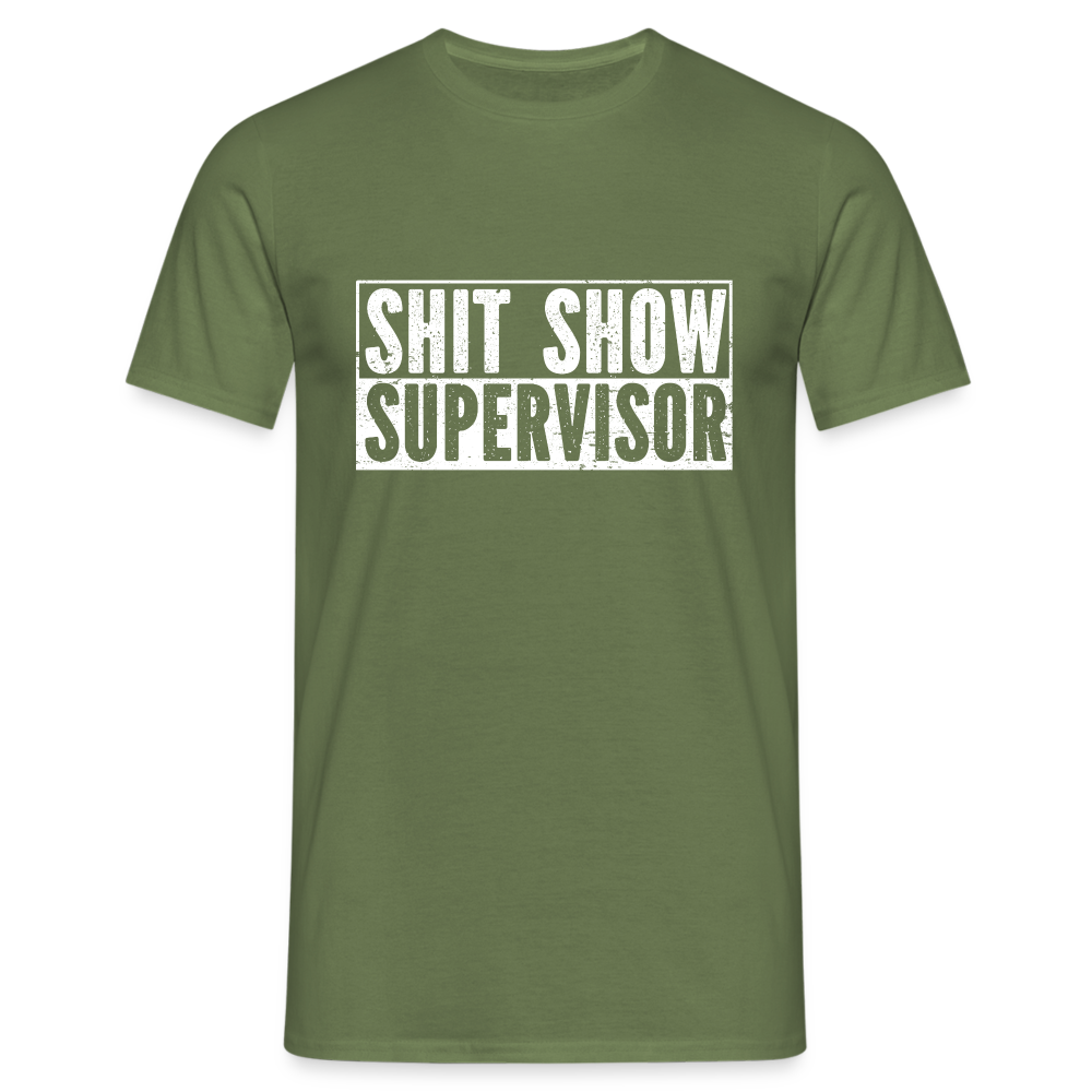 Lustiges Arbeitsshirt - Shit Show Supervisor T-Shirt - Militärgrün