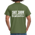 Lustiges Arbeitsshirt - Shit Show Supervisor Rückendruck T-Shirt - Militärgrün