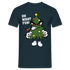 Lustiger Weihnachtsbaum - oh what fun - Weihnachts Muffel T-Shirt - Navy