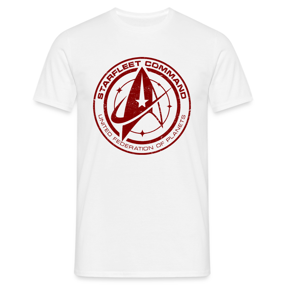 Sternenflotte Starfleet Command Abzeichen T-Shirt - weiß