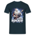 Weihnachten Santa Rocks Lustiges Weihnachts T-Shirt - Navy