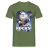 Weihnachten Santa Rocks Lustiges Weihnachts T-Shirt - Militärgrün