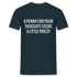 Lustiger Spruch ein Penny für deine Gedanken - etwas teuer witziges T-Shirt - Navy